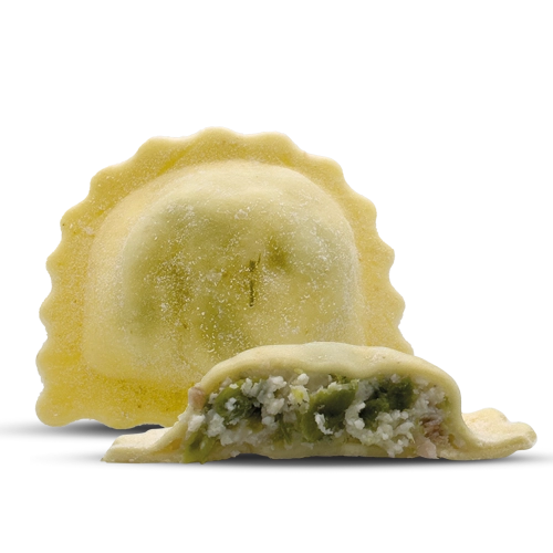 Mezzelune Asparagi e Guanciale